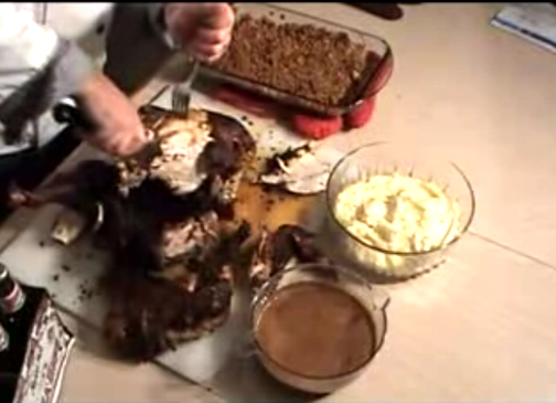Deep Fried Turkey With Pizza Beer Video